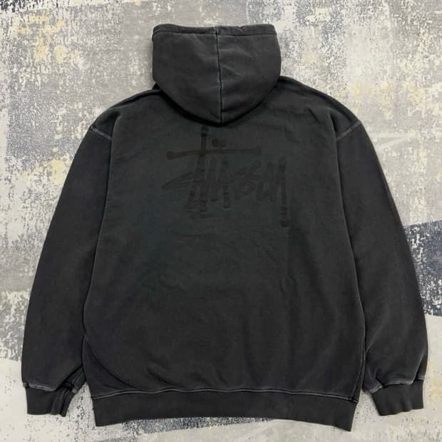 스투시 Stussy 피그먼트 백로고 후드