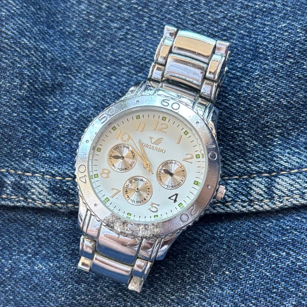 vintage oriando metal watch