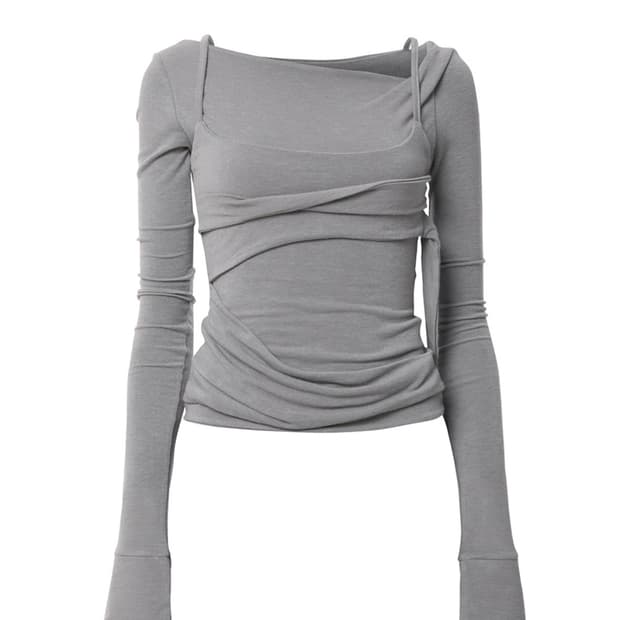 Flareup_ Layered Bustier Long Sleeve