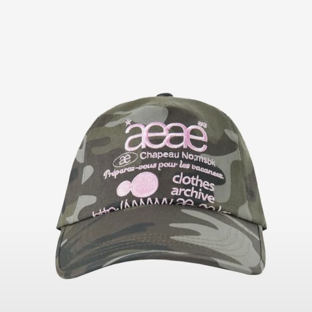 Aeae web logo 카모 모자