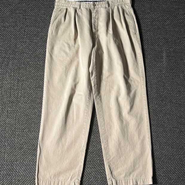 (34) 90s 폴로 랄프로렌 앤드류 더블 플리츠 치노 팬츠