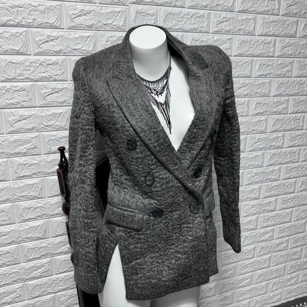 닐바렛 앙고라 울 더블 브레스티드 블레이저