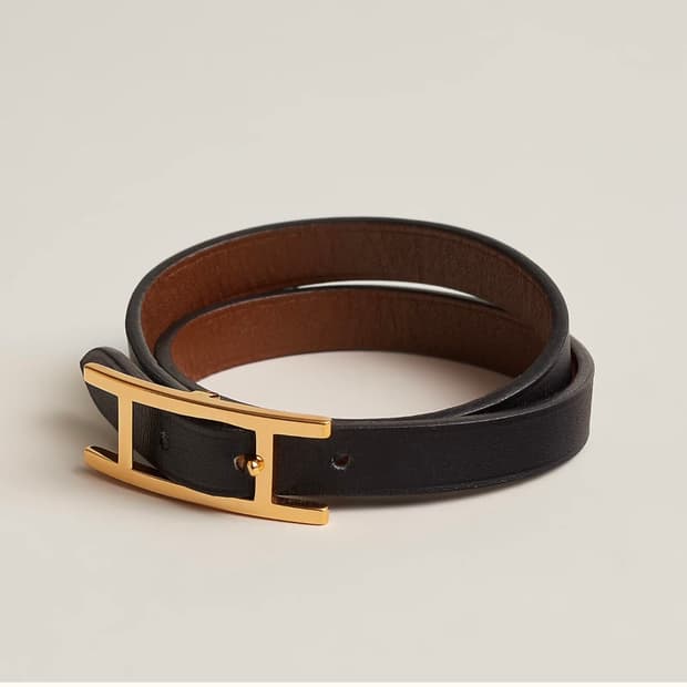 에르메스 비하비 더블투어 브레이슬릿(블랙,브라운)