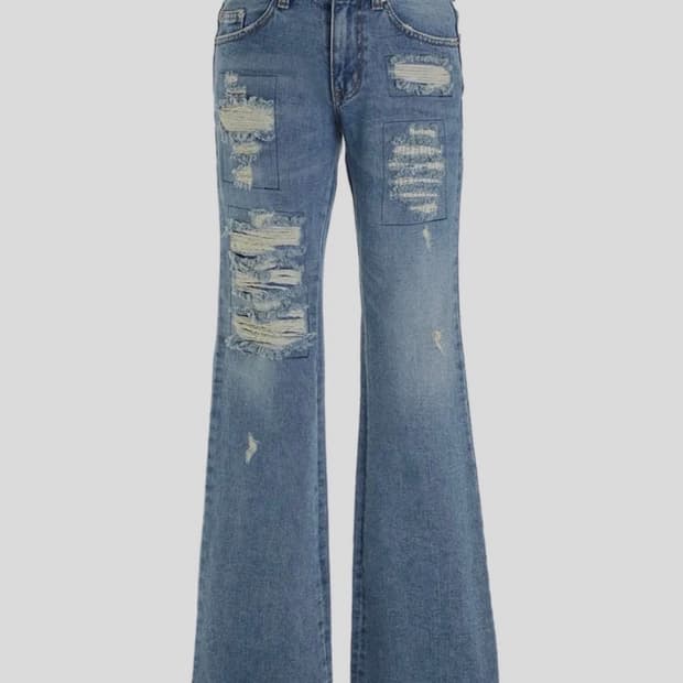 세릭 Cerric 디스트로이드 부츠컷 데님 (2사이즈)