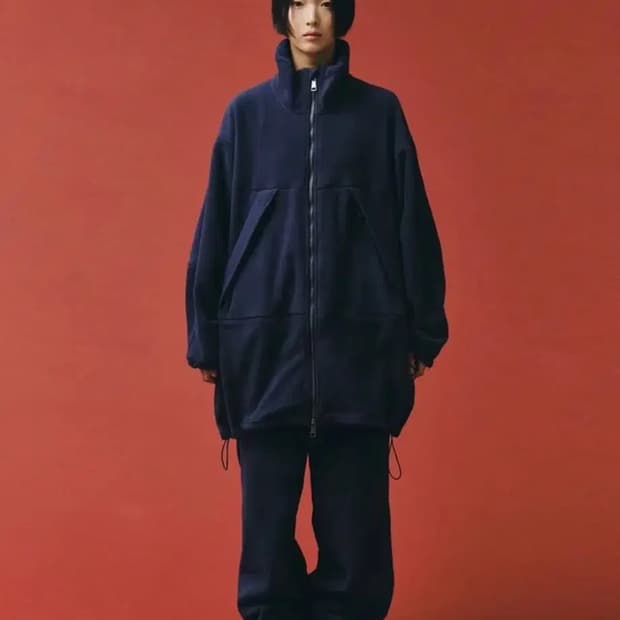  플리즈프로젝트 플리스 후리스 뽀글이 네이비