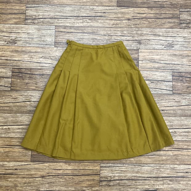 [ Secondhands ] 에스퍼락 올리브 플리츠 스커트