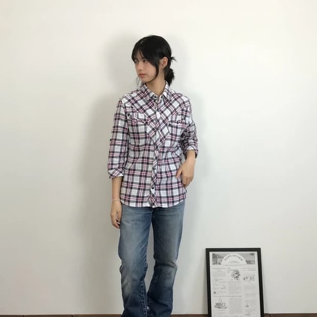 Nicole Club Japan Check Shirt Plaid