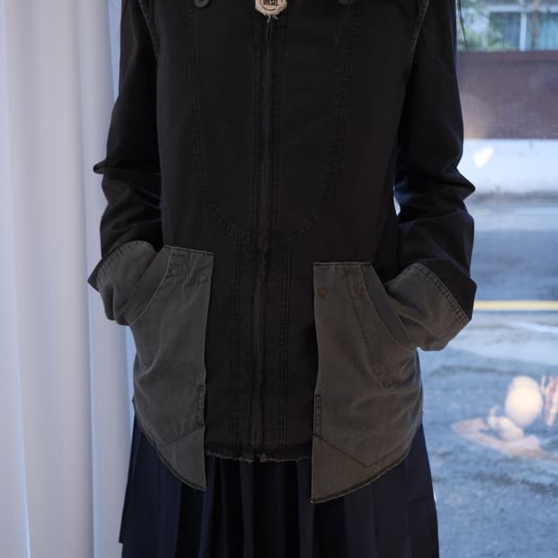 Panel pocket cotton jacket