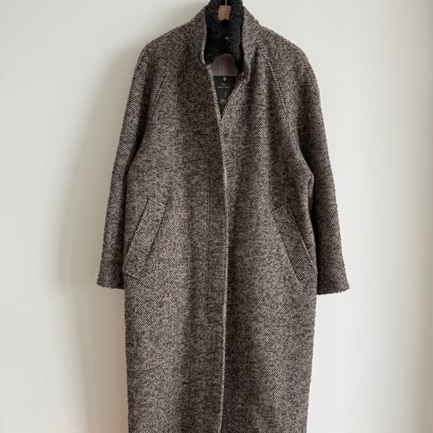 시엔느(Sienne) 울&알파카 헤링본 코트(택 달린 제품)