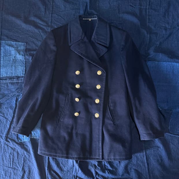 60's 독일 해군 더블 브레스트 피코트 18