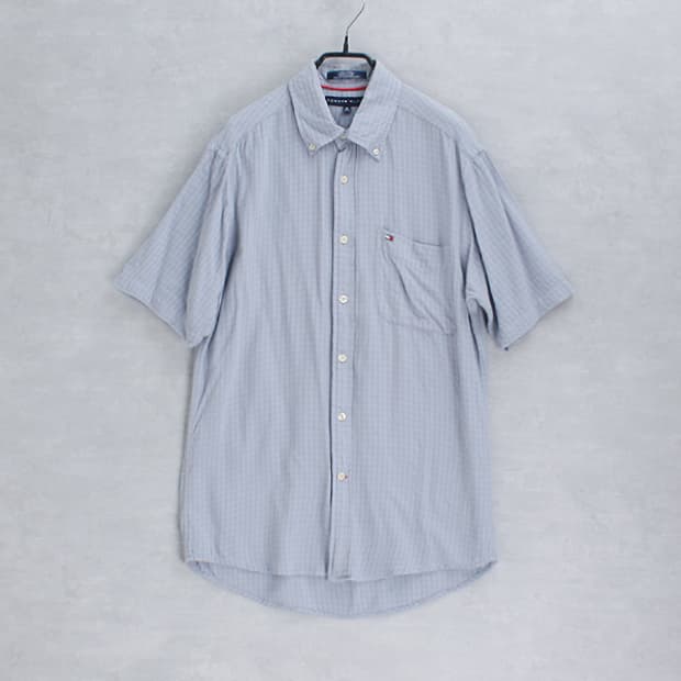 TOMMY HILFIGER _ check pocket B.D shirt