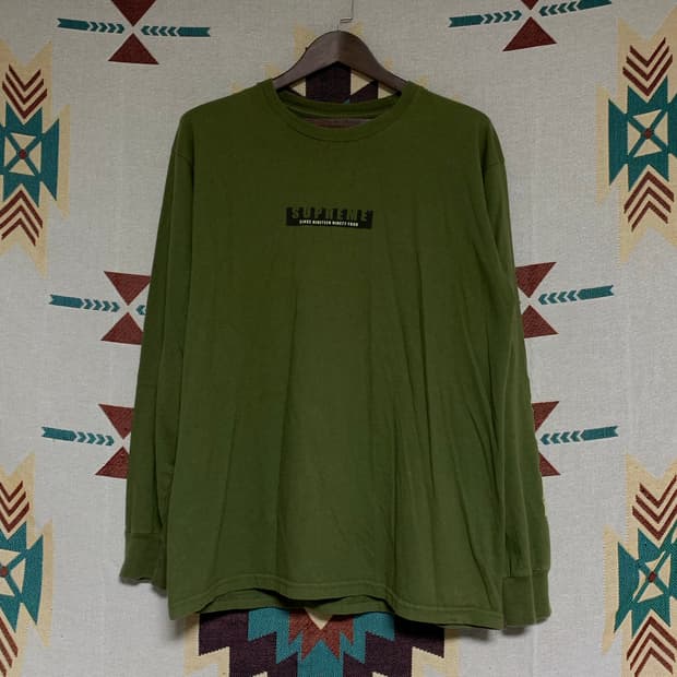 슈프림 롱슬리브 카키 올리브 L