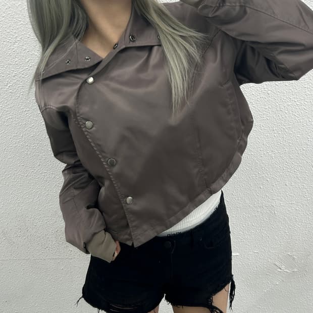 LEEY 뮤트브라운 자켓