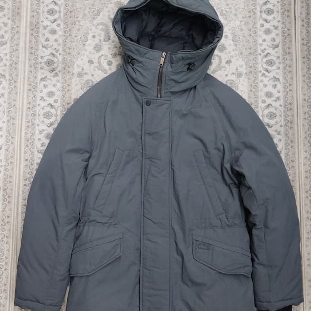 라코스테 그레이 후드 패딩 점퍼 95