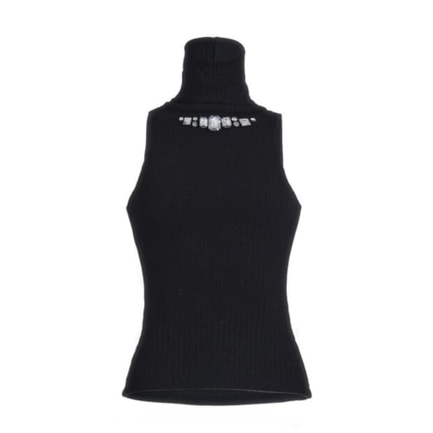 베이비메탈클럽 럭스잼 하이넥 탑 블랙