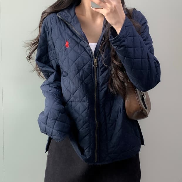 폴로 퀼팅 자켓