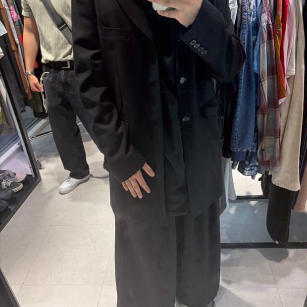 꼼데가르송 옴므 듀스 롱 테일러드 자켓