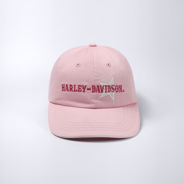 할리데이비슨 핑크 아메리칸 빈티지 볼캡 모자