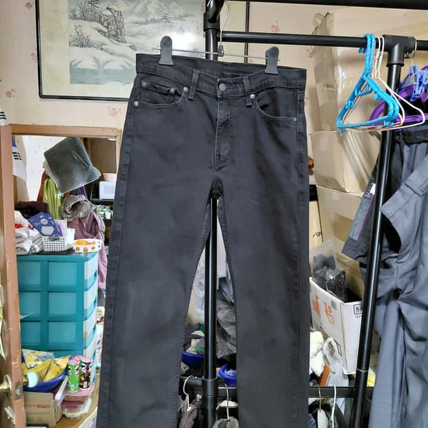 [리바이스505]레귤러핏 블랙 데님 청바지 30사이즈 