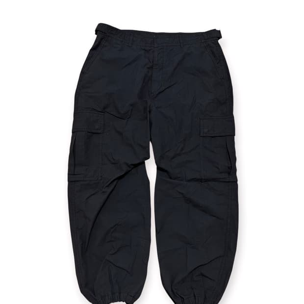 Juun.j 준지 블랙 카고 조거팬츠