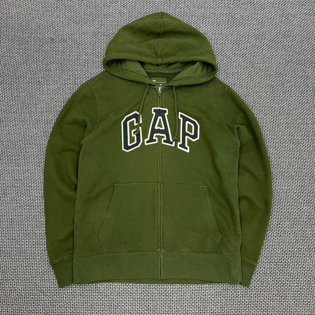 갭 카키 후드집업
