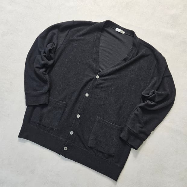 3XL 넬 브이넥 가디건 0323Y