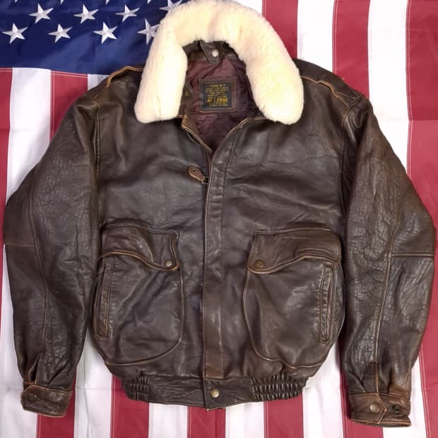 90's 국내산 일본판 빈티지 B-7 리얼레더 항공자켓