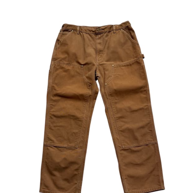 칼하트 B01 BRN 더블니 워크팬츠 usa
