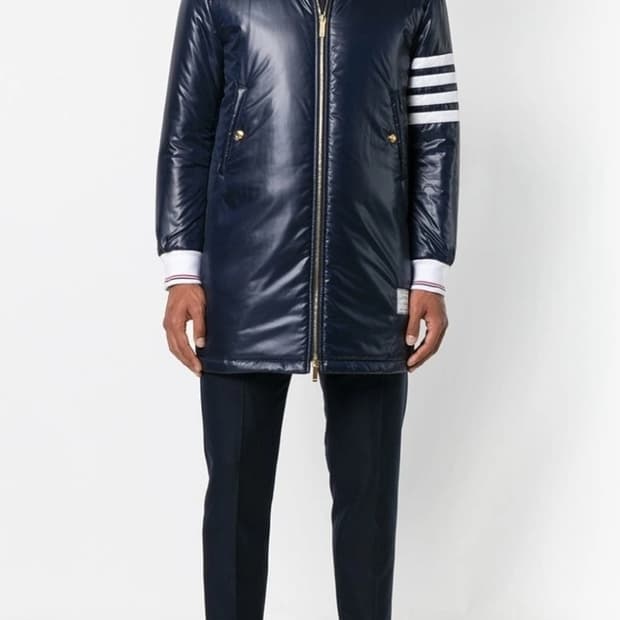 톰브라운 사선완장 봄버 다운 롱패딩(0/공용/백화점정품)