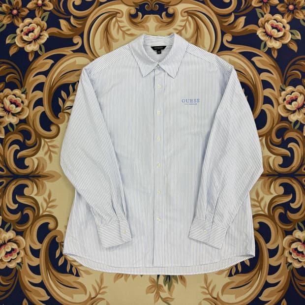 (M)게스 Guess 스트라이프 코튼 셔츠