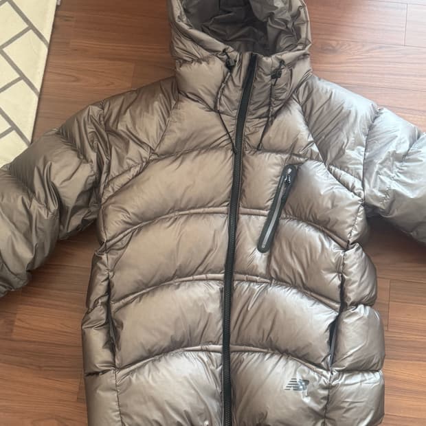 뉴발란스 UNI 플라잉77 후드 헤비 구스다운 그레이 M