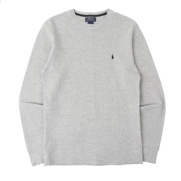 폴로 랄프로렌 그레이 와플 롱슬리브
