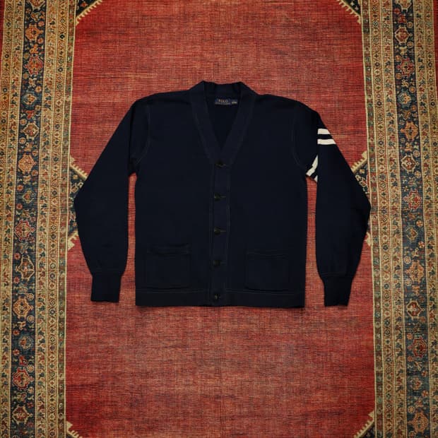 폴로 네이비 프레피 가디건 판매