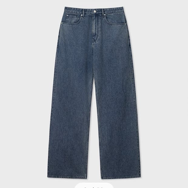 [W30L32] 벨리에 트루와이드 데님 팬츠 웨일 인디고
