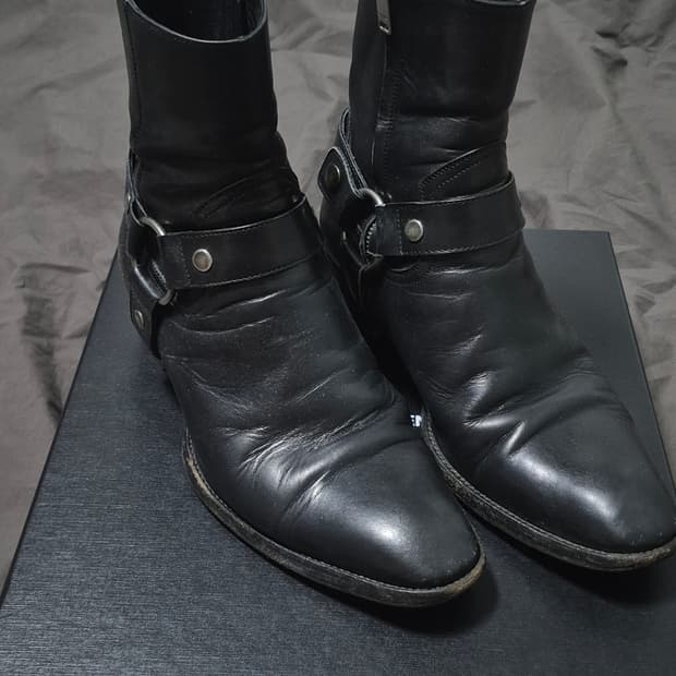 39.5) 생로랑 모터사이클 하네스 부츠
