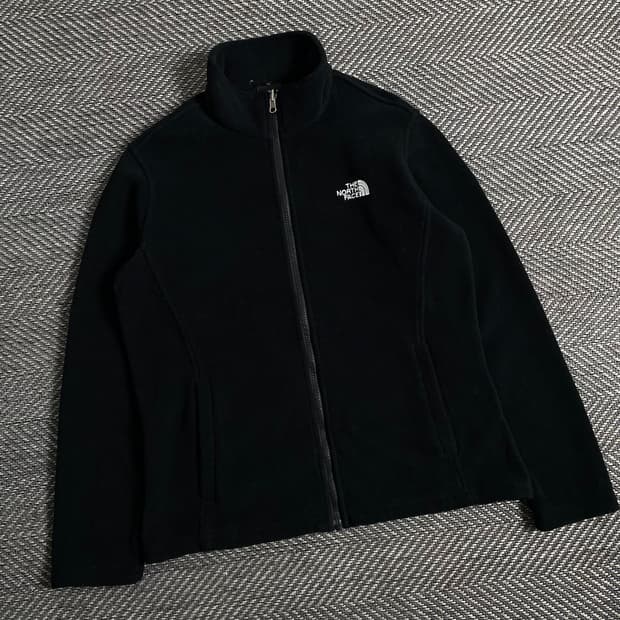 노스페이스 블랙 미니멀 후리스 자켓y 2940