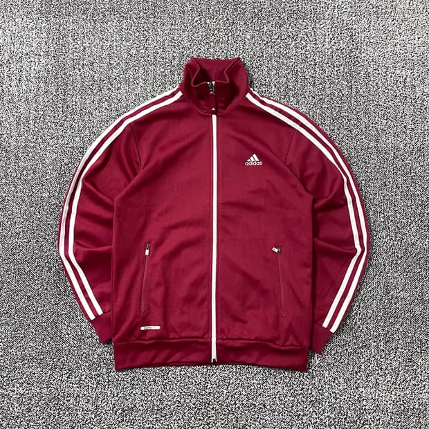 빈티지9. 아디다스 00's 파이어버드 버건디 져지 트랙탑 트레이닝 상의