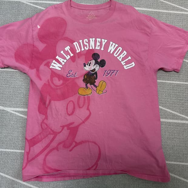 월트디즈니 미키 핑키셔츠