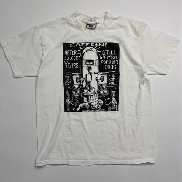 90s Caffeine Tee (white)