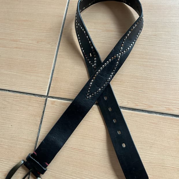Vintage western leather belt