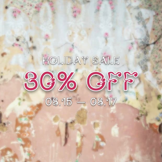 HOLIDAY 30% OFF
