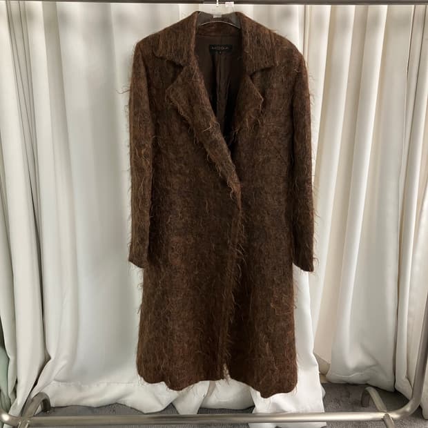 MOGA 브라운 모헤어 롱코트 2