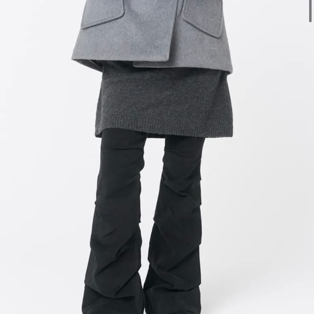 미세키서울 셔링 부츠컷 팬츠 shirring bootscut pants