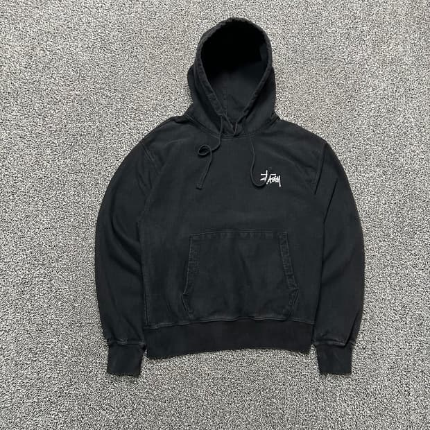 스투시(Stussy)피그먼트 블랙 후드티