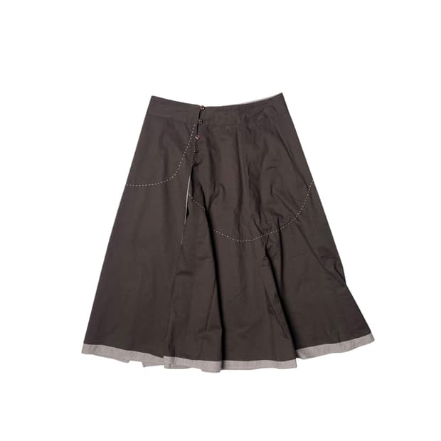 Human woman 랩 스커트