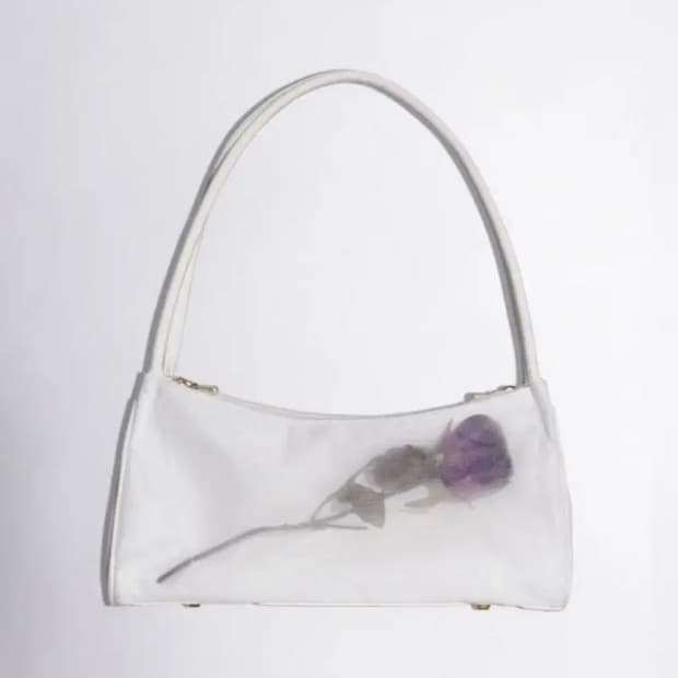 스컬프터 mesh keepsake bag 로즈 호보백