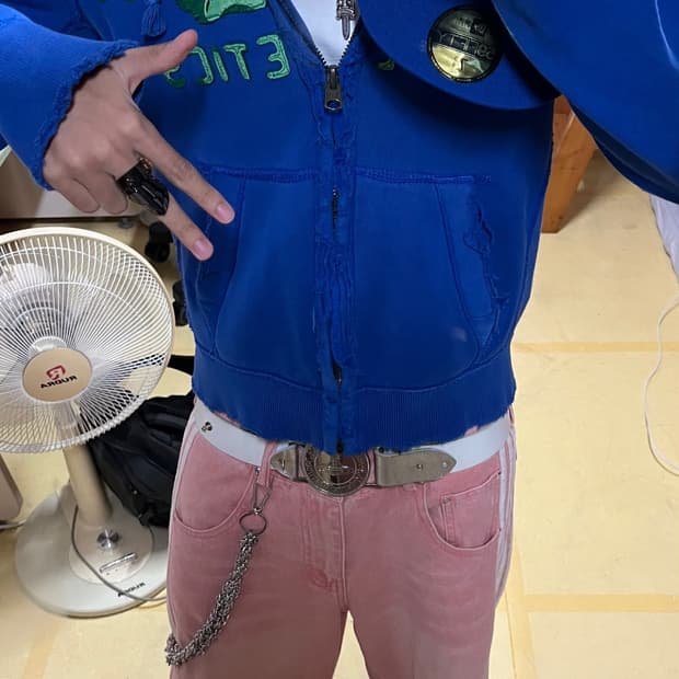 아베크롬비 슬림핏 워싱 기모 후드집업 S