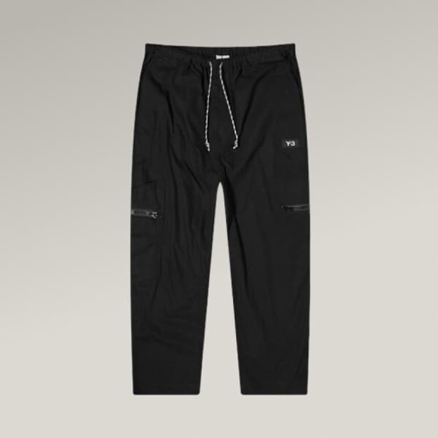 요지야마모토 y-3 블랙 밴딩 카고팬츠 XS/ S