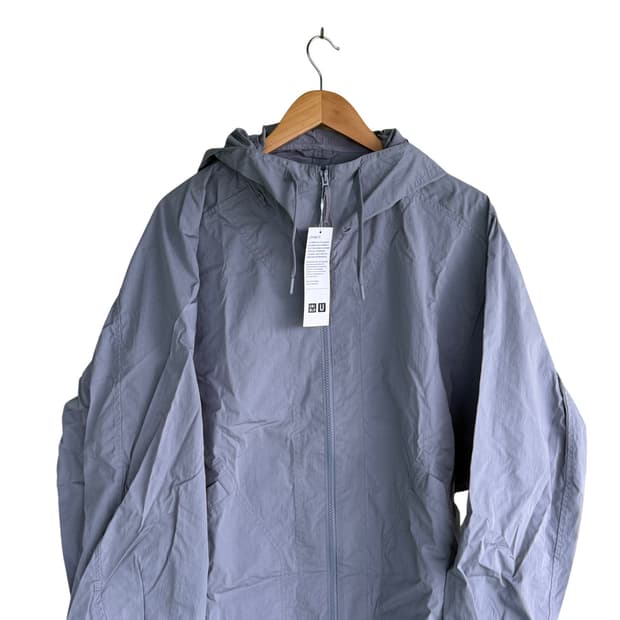 (새제품) 유니클로 U 후드 블루종 그레이 XL