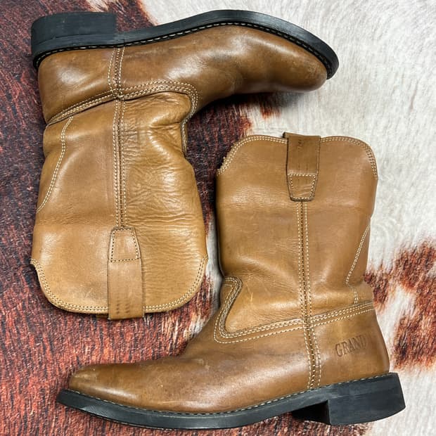 [260] GRAND 그랜드  브라운 빈티지 페코스 부츠 워커